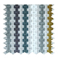 Aiden Geo Chunky Stripe Cut Velvet Upholstery Fabric