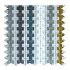 Aiden Geo Chunky Stripe Cut Velvet Upholstery Fabric