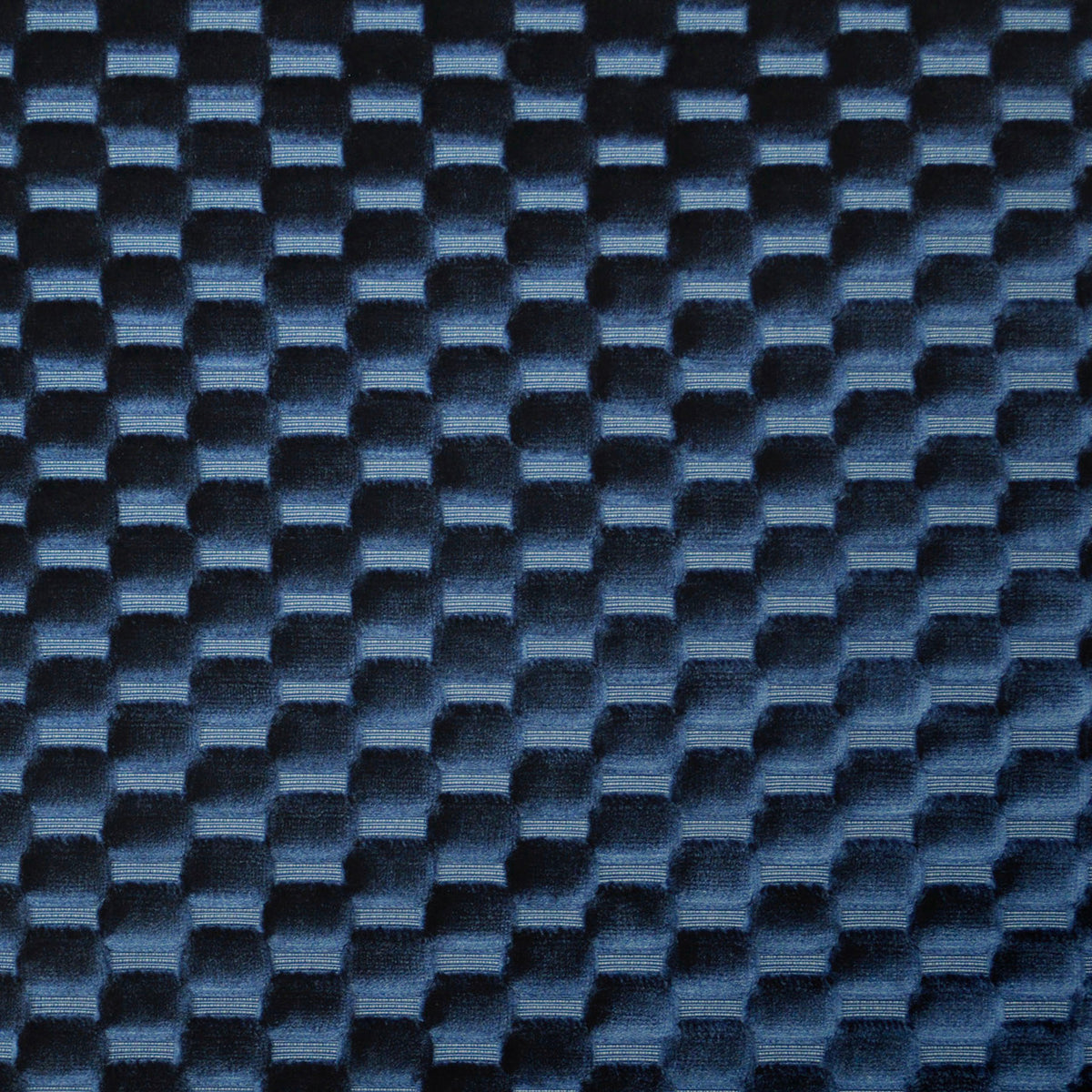 Nolan Textured Velvet Geometric Grid Fabric