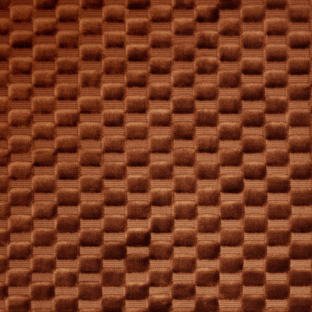 Nolan Geo Chunky Cut Velvet Upholstery Fabric