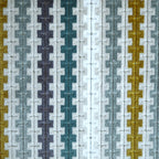 Aiden Geo Chunky Stripe Cut Velvet Upholstery Fabric