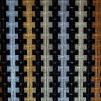 Aiden Geo Chunky Stripe Cut Velvet Upholstery Fabric